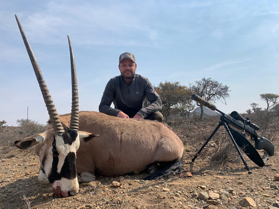 Gemsbuck Bull harvested by hunter