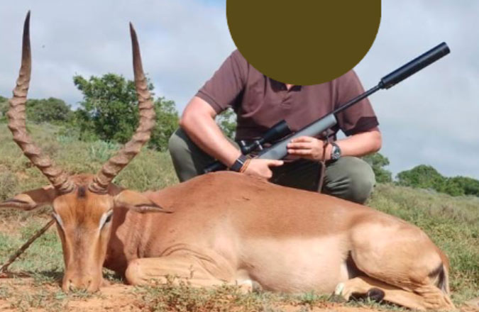 Common Impala trophy taken during a South African plains game hunt