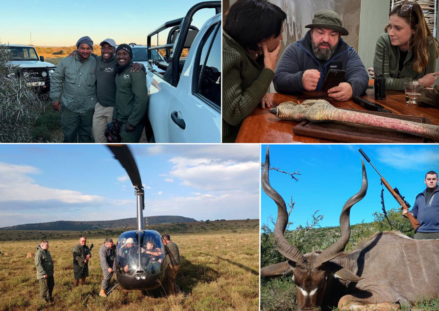 Hunting game in South African hunting safari